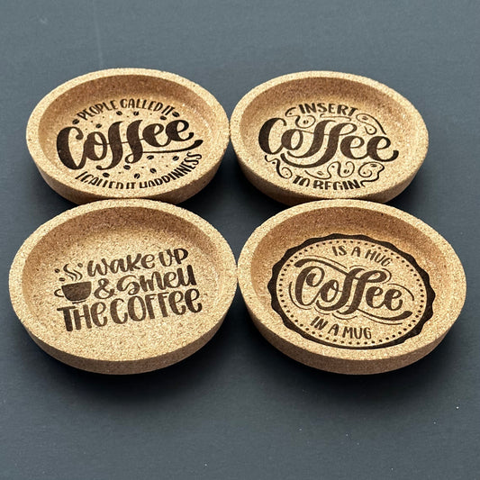 Coffee Theme Drink Coaster Set